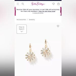 *NEW* Lilly Pulitzer baby bloom earrings
